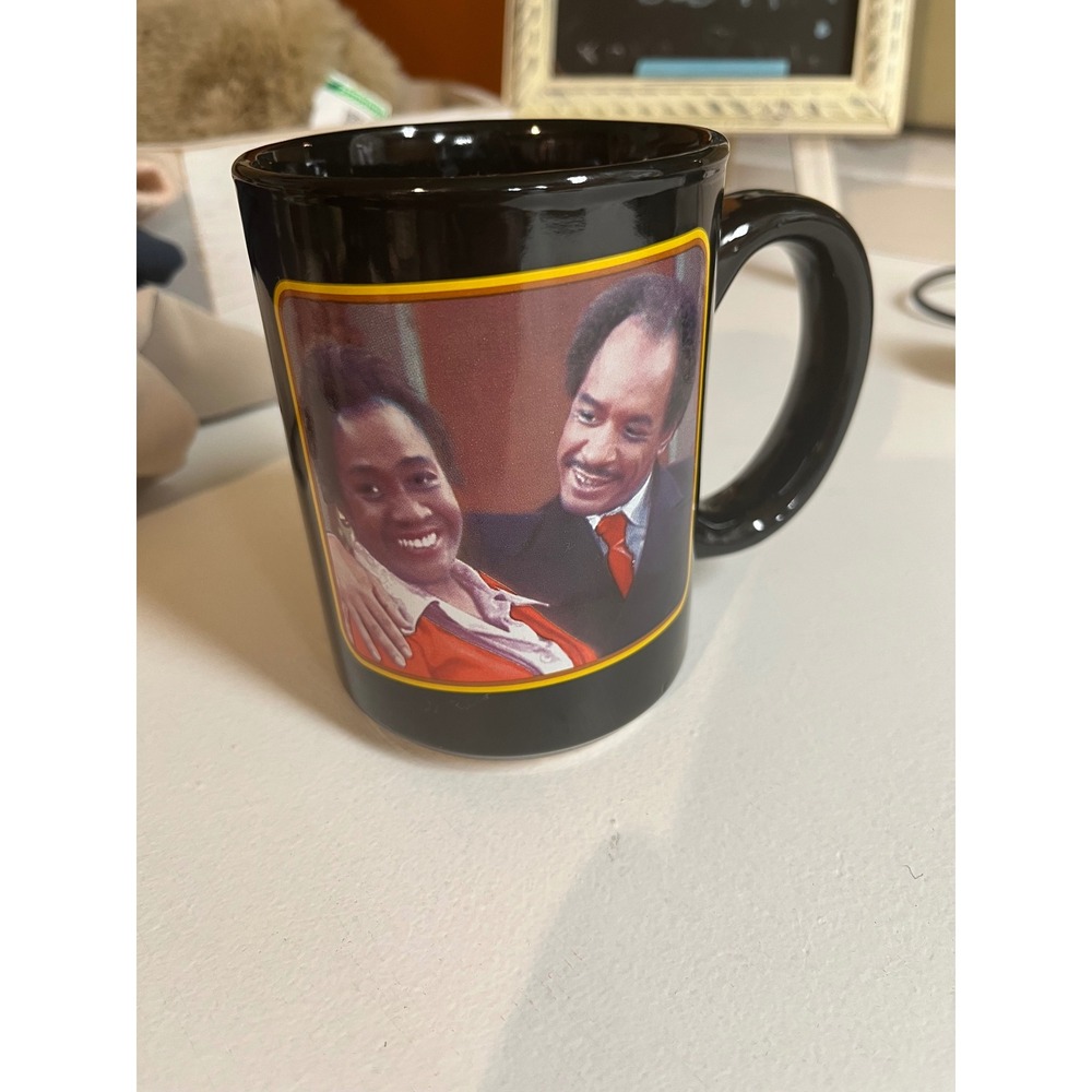 The Jeffersons Movin On Up Vintage TV Show Ceramic Coffee Mug Black George Louis